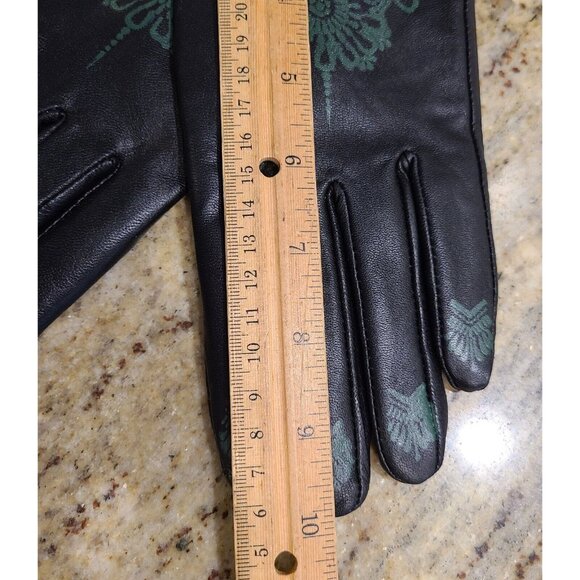 New! Women Size XL Black Leather Lined 10" Gloves Henna Tattoo Fairy Whimsigoth - Picture 16 of 16